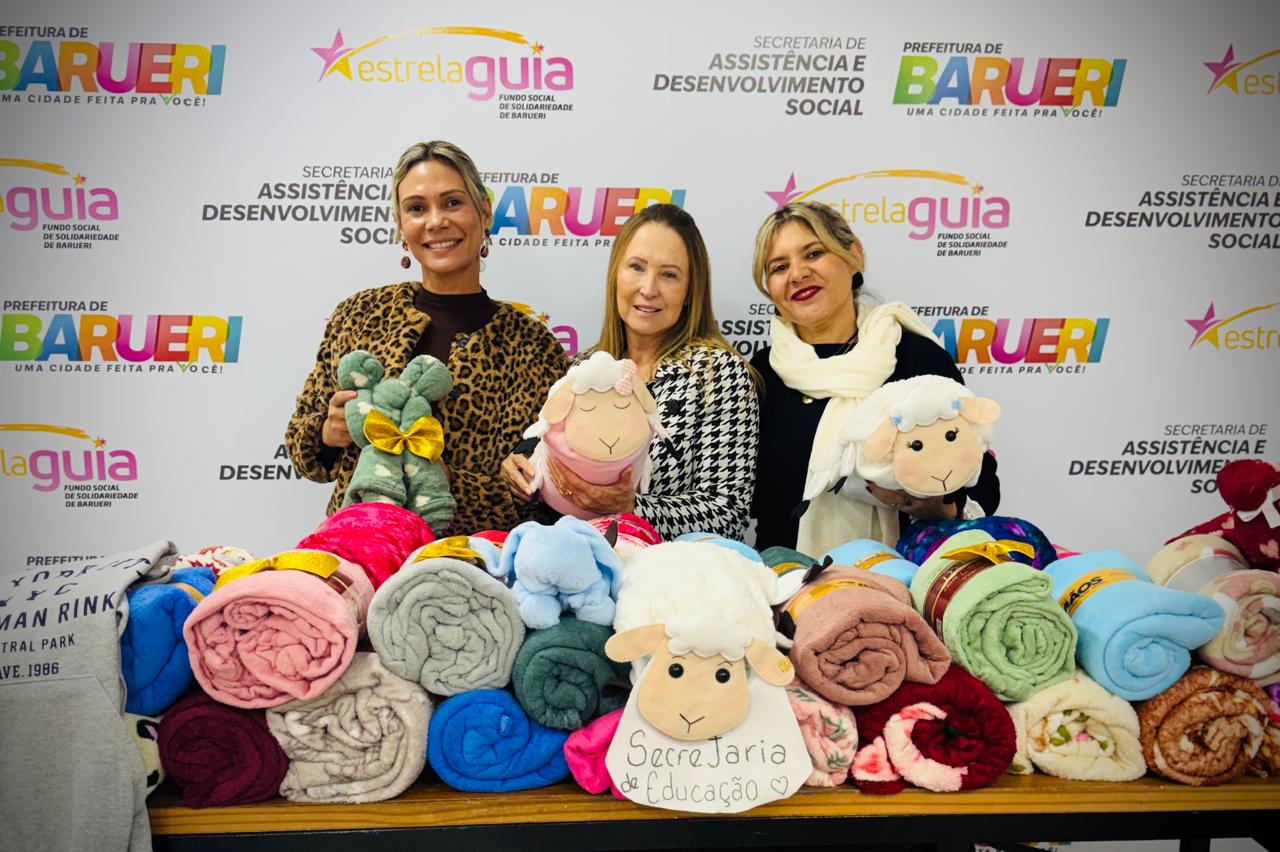 Secretaria de Educação de Barueri reforça solidariedade e entrega mais de 1.800 itens na Campanha do Agasalho 2026
