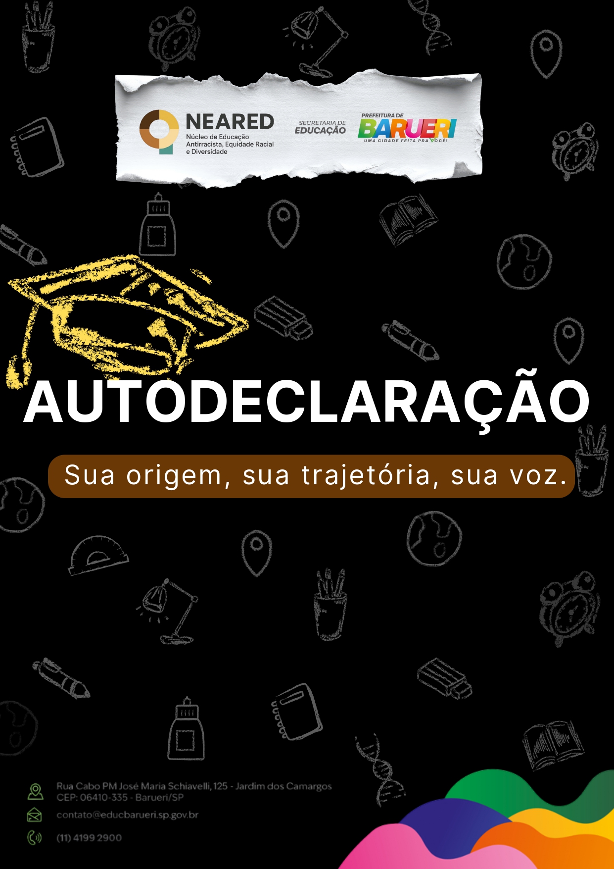 Folder informativo do NEARED para consulta e compartilhamento.